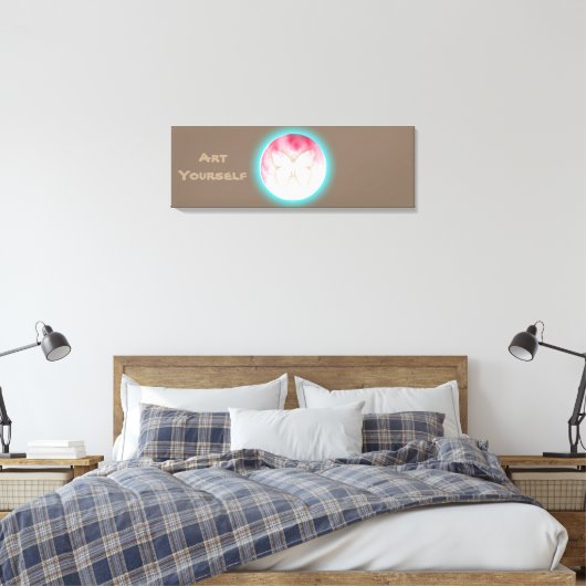 Butterfly Bubbles Leinwanddruck (Insitu (Schlafzimmer))