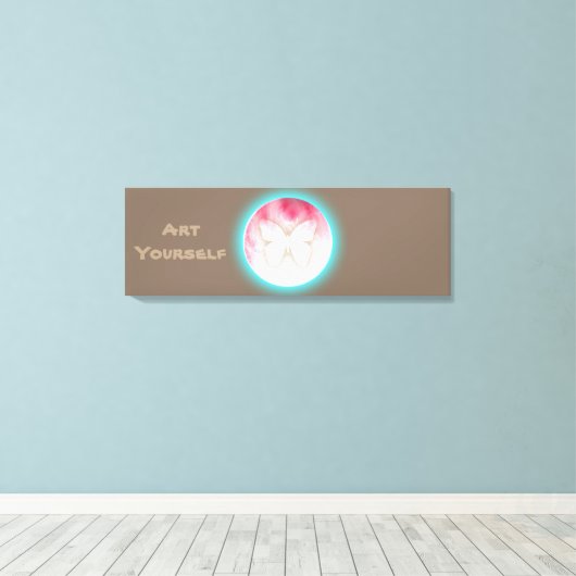 Butterfly Bubbles Leinwanddruck (Insitu (Holzboden))