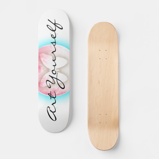 Butterfly Bubbles Skateboard (Vorderseite)