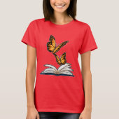 Butterfly-Buch T-Shirt (Vorderseite)