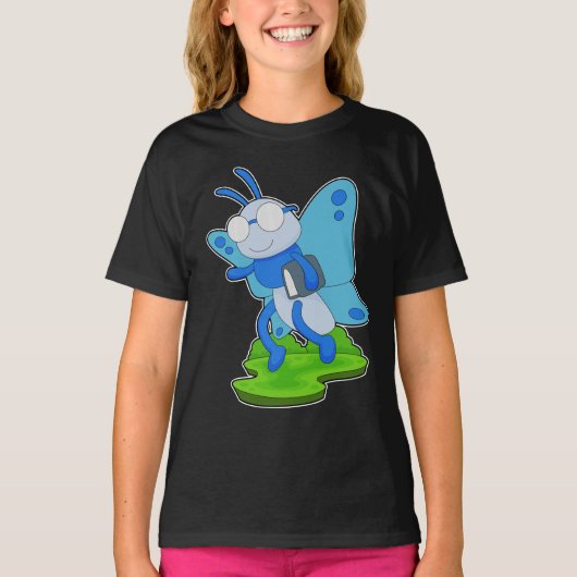 Butterfly-Buch T-Shirt (Vorderseite)