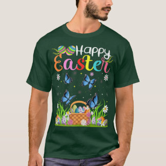 Butterfly Bunny Egg Jagd Funny Butterfly Happy  T-Shirt