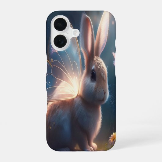 Butterfly Bunny iPhone 16 Hülle (Rückseite)