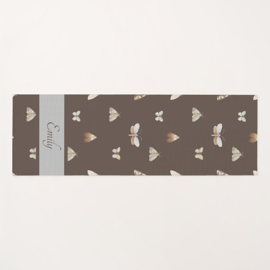 Butterfly bunt Pattern Yoga Mat Yogamatte (Vorderseite (Horizontal))