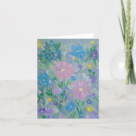 Butterfly Bush Bloral Note Card Dankeskarte
