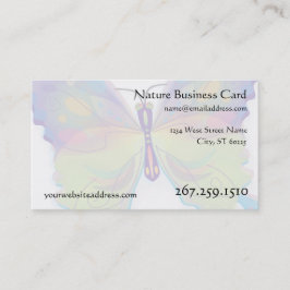 Butterfly Business Card - Interaktive Vorlage Visitenkarte