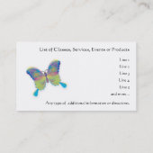 Butterfly Business Card - Interaktive Vorlage Visitenkarte (Rückseite)