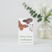 Butterfly Business Card - Landscaper und Gärtner Visitenkarte (Stehend Vorderseite)