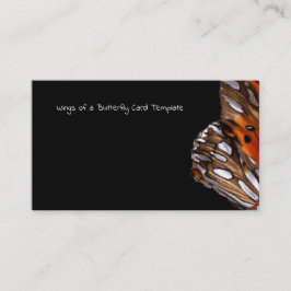 Butterfly Business Card Template Flüge Fotografie Visitenkarte