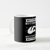 Butterfly Buttercry Butterwhy - Swimmer Design Kaffeetasse (Vorderseite Links)