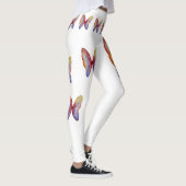 Butterfly Butterfliegen Wasserfarben Leggings, M Leggings (Rechts)