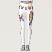 Butterfly Butterfliegen Wasserfarben Leggings, M Leggings (Vorderseite)