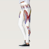 Butterfly Butterfliegen Wasserfarben Leggings, M Leggings (Links)