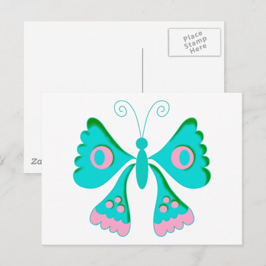 Butterfly Butterflies Kinder Stuff Postkarte (Vorne/Hinten)