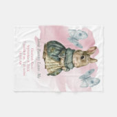 Butterfly Butterfly Pink Wash Splash Baby Fleecedecke (Vorderseite (Horizontal))