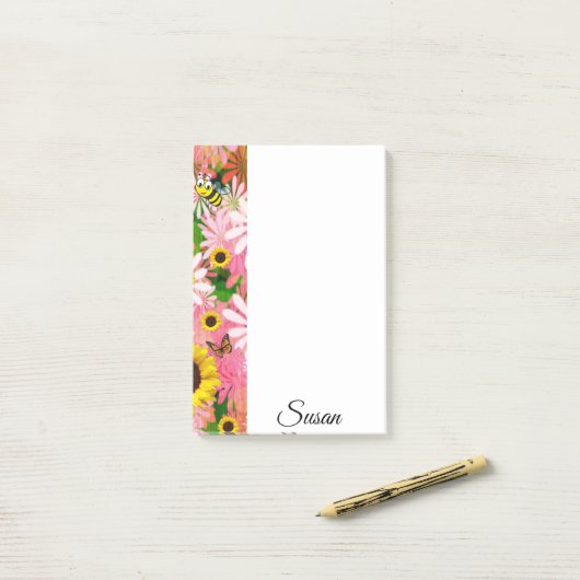 Butterfly-Butterfly Post-it Klebezettel (Auf Schreibtisch)