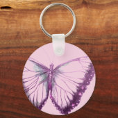 Butterfly Button-Schlüsselanhänger Schlüsselanhänger (Vorderseite)