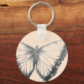 Butterfly Button-Schlüsselanhänger Schlüsselanhänger (Vorderseite)