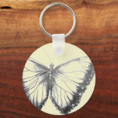 Butterfly Button-Schlüsselanhänger Schlüsselanhänger (Vorderseite)