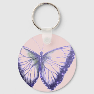 Butterfly Button-Schlüsselanhänger Schlüsselanhänger