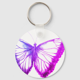 Butterfly Button-Schlüsselanhänger Schlüsselanhänger