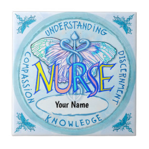 Butterfly Caduceus Nurse Fliese