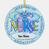 Butterfly caduceus nurse keramik ornament (Vorne)