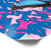 Butterfly Camouflage Pattern Office Peace Destiny Poster (Ecke)