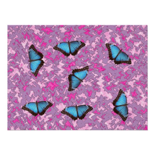 Butterfly Camouflage Pattern Office Peace Destiny Poster (Vorderseite)