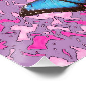 Butterfly Camouflage Pattern Office Peace Destiny Poster (Ecke)