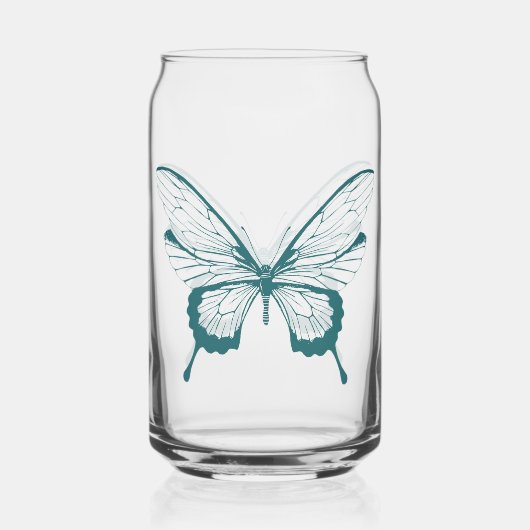 Butterfly Can Glass Dosenglas (Vorderseite)