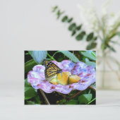 Butterfly-Cartoon Postkarte (Stehend Vorderseite)