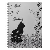 Butterfly Cat Book of Shadows Spiral Notebook Notizblock (Vorderseite)