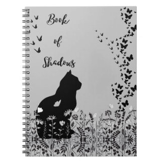 Butterfly Cat Book of Shadows Spiral Notebook Notizblock