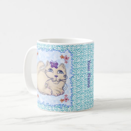 Butterfly Cat Tasse (Vorderseite Links)