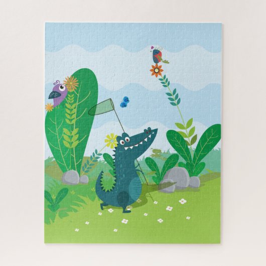 Butterfly Catching Gator Puzzle (Vertikal)