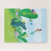 Butterfly Catching Gator Puzzle (Horizontal)