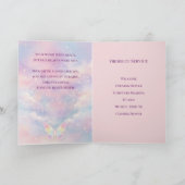Butterfly Celebration of Life Funeral Program Karte (Innenseite)
