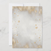 Butterfly Celestial Moon Stars Babydusche Einladung (Rückseite)