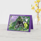 Butterfly Cheer anpassen Karte (Gelbe Blume)