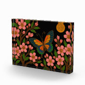 Butterfly Cherry Blossom Moon Fotoblock (Rechts)