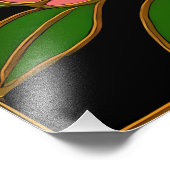 Butterfly Cherry Blossom Moon Fotodruck (Ecke)