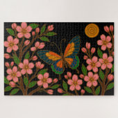 Butterfly Cherry Blossom Moon Puzzle (Horizontal)
