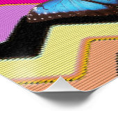 Butterfly Chevrons  Pattern Office Peace Destiny Poster (Ecke)