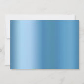 Butterfly Chic | Classic Blue Shine Baby Dusche Einladung (Rückseite)