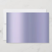 Butterfly Chic | Lavendel Lila Violet Abschluss Einladung (Rückseite)