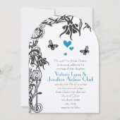 Butterfly Christlich Fairy Tale Hochzeit Einladung (Vorderseite)