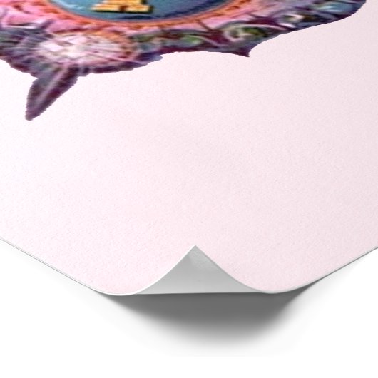 Butterfly Cigar Antikes Gemälde Poster (Ecke)