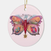 Butterfly Cigar Antique Malerei Werbung Keramik Ornament (Links)