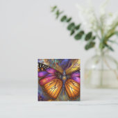 Butterfly Cinematic Digital Painting Quadratische Visitenkarte (Stehend Vorderseite)